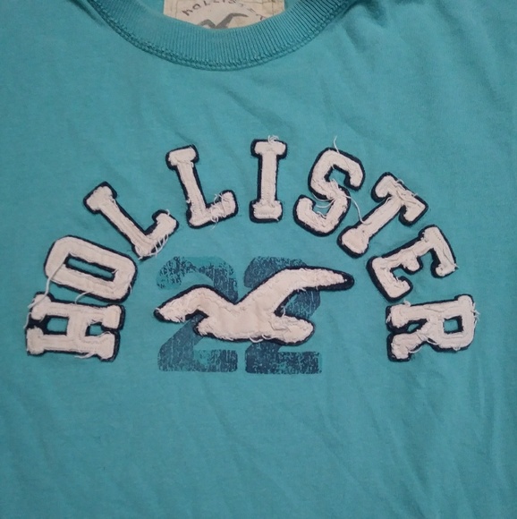 Teal Hollister T-shirt - Picture 2 of 6